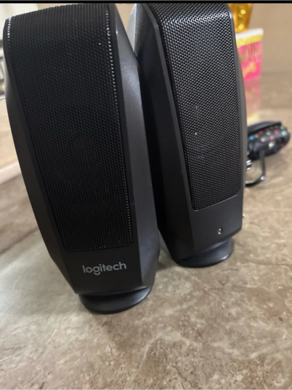 Logitech Black Desktop USB Stereo Speakers - Compact Pair